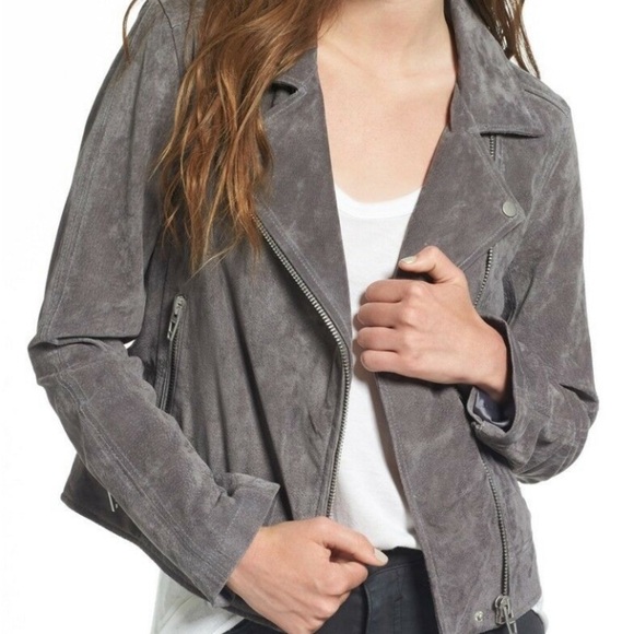 Blank nyc suede leather moto jacket size medium - Picture 1 of 13